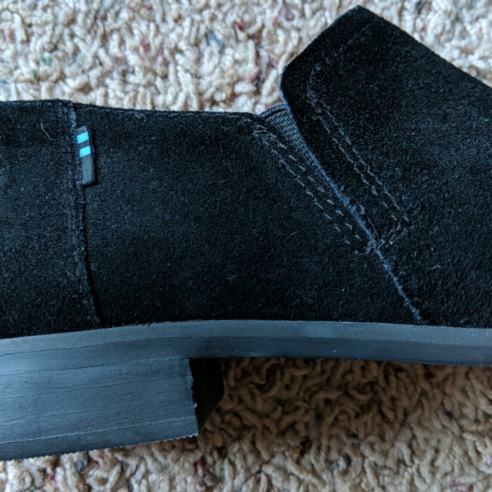 Black TOMS Ankle Booties - Picture 7 of 7